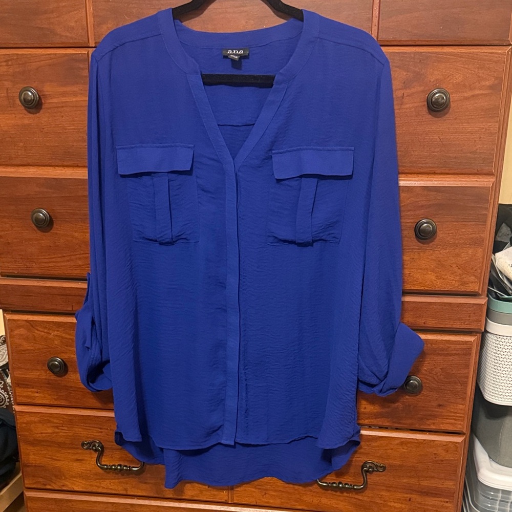 Zara Royal Blue Women's Blouse